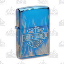 Zippo Harley Davidson Lighter High Polish Blue ZPHD49469