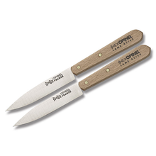 Opinel Pantry Kitchen Knife Set 3.94in Plain Edge  Olivewood OP1223