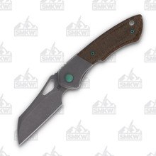 Olamic Whippersnapper BL Folding Knife Kinetic Mist Green Burlap Wharncliffe