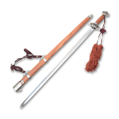 グーチャンキリム Cold Steel Chinese Leaf Gim Sword 33.25in Plain Stainless Steel
