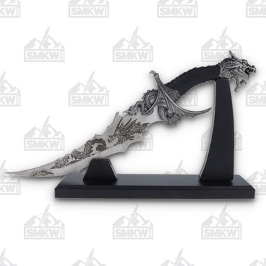 Szco Sea Dragon Fantasy Fixed Blade Knife with Stand 211562