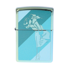 Zippo Windy Peacock High Polish Teal Lighter ZP48457
