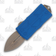 Microtech Exocet Out-The-Front Automatic Knife (D/E Bronze | Blue)