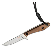 Smith and Son Spur AEB-L Stonewash Brown Burlap Micarta