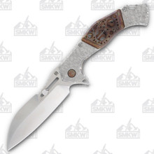 Olamic Soloist Scout Folding Knife 201-S Frosty Faux Bolsters Antique