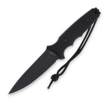 Spartan Blades Harsey Tactical Trout Fixed Blade Knife PVD S45VN/3D Linen Micarta SB43BKBKNLBK