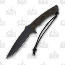 Spartan Blades Ares Fighter Knife Green Micarta Fixed 5.38in Black Blade SB1BKGRKYBK