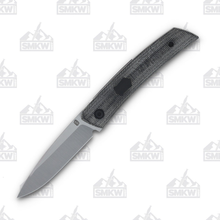 Jared Oeser F22 KickStop Folding knife Black M390 Black Micarta