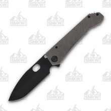 Medford 187 DP Folding Knife 3.75in Black PVD Drop Point Tumbled