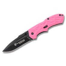 Smith &amp; Wesson Black Ops Mini MAGIC Pink 2.5in Drop Point Blade