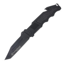 Smith & Wesson Border Guard Rescue Folding Knife 4.4in Tanto Blade SWBG2T