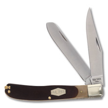 Old Timer Bearhead Trapper Folding Knife Brown Sawcut SCT96 Old Timer Bearhead Trapper Folding Knife Brown Sawcut SCT96