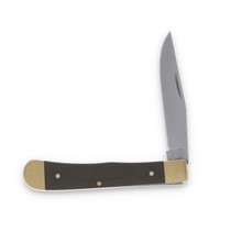 Boker SMKW Exclusive Brown Canvas Micarta Single Blade Trapper BK111521 Boker SMKW Exclusive Brown Canvas Micarta Single Blade Trapper BK111521