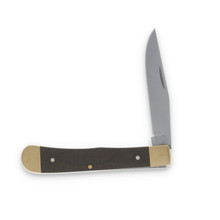 Boker SMKW Exclusive Brown Canvas Micarta Single Blade Trapper