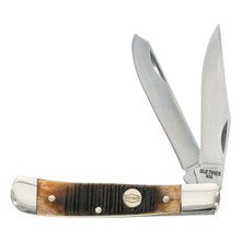Case XX Cinnamon Swirl Kirinite Mini Trapper Folding Knife with