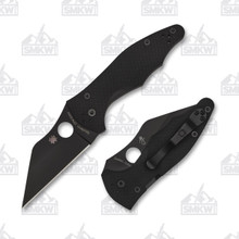 Spyderco Yojimbo 2 Folding Knife 3.2in Plain DLC Modified Wharncliffe