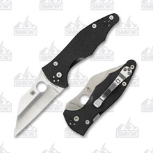 Spyderco Yojimbo 2 Folding Knife 3.2 Inch Plain Satin Wharncliffe SPC85GP2