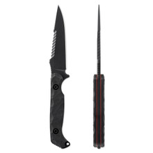 Toor Knives Darter Fixed Blade Knife – Shadow Black – 4.25in Drop Point TOORDARTERSB