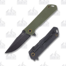 Boker Plus Kihon Assisted Folding Knife OD Green 3.35in Harpoon Blade BKBO164