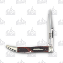 Marble's Exhibition Grade Brown Checkered Bone Large Toothpick Folding Knife