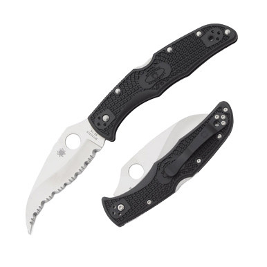Spyderco Matriarch 2 Folding Knife Black FRN - Smoky Mountain