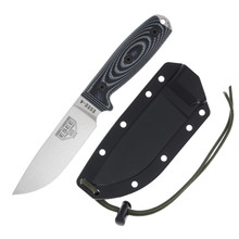 ESEE 4 Fixed Blade Gray and Black 3D G10 4.5in Plain Stonewash ESEE4PS35VO2