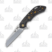 Olamic Wayfarer 247 Folding Knife T-030W Dark Matter Bronze Acid Rain