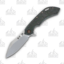 Olamic Wayfarer 247 Folding Knife T-059C Dark Matter FatCarbon/Green Neontropic T059C