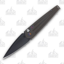 Medford Nosferatu OTS Automatic Knife PVD S35VN Black (Bronze Hardware)