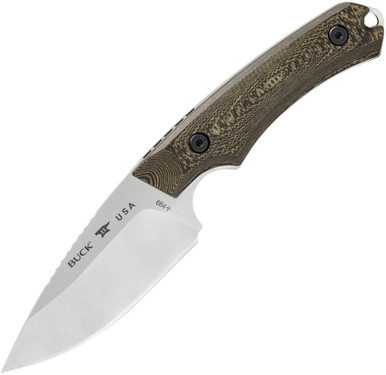 Buck 664 Alpha Hunter Richlite Fixed Blade 3.63in Satin Drop Point