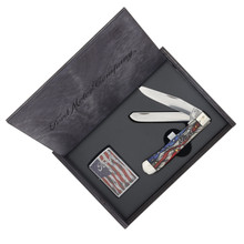 Case Ford Mustang Trapper Folding Knife and Zippo Lighter Gift Set CA14331