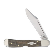 Case Green &amp; Black Micarta Mini CopperLock Folding Knife