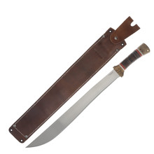 Marbles Machete 18in 1075HC Fixed Blade Bright Orange