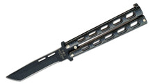 Bear &amp; Son Galaxy Balisong Tanto Black Coated