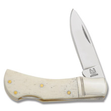 Rough Ryder White Smooth Bone Mustang Folding Knife RR1300