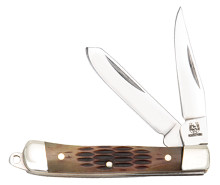 Rough Ryder Desert Fox Jumbo Trapper Folding Knife RR2305 - Smoky