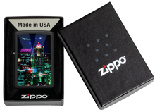 Zippo Cyber City Matte Black Lighter ZP48506