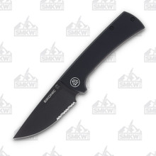 EIKONIC RCK9 Black G-10 Serrated Edge Folding Knife