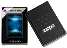 Zippo UFO Black-Light Matte Black Lighter