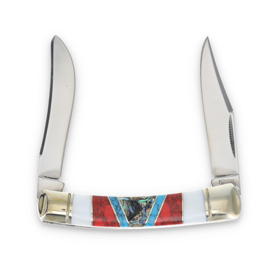 Rough Ryder Stoneworx Large Moose Folding Knife RR2416 - Smoky