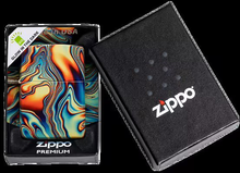 Zippo Glow In The Dark Colorful Swirl Lighter ZP48612