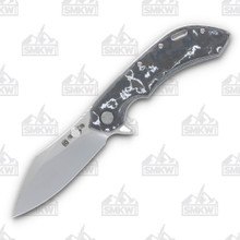 Olamic Wayfarer 247 Folding Knife T-087C Cutlass White Storm Fat Carbon (Frosty)