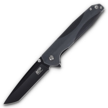Smith & Wesson M&P Folding Knife Gray and Black 3.43in Tanto Black Drop Point 1100080