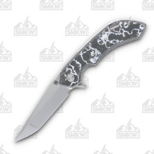 Olamic Wayfarer 247 Folding Knife T-034Q Companto White Storm Fat Carbon (Frosty) T034Q
