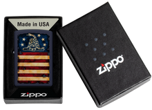 Zippo Don't Tread on Me Flag Navy Matte Lighter ZP48554