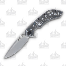 Olamic Wayfarer 247 Folding Knife T-084P Purist White Storm Fat Carbon (Light Blast)