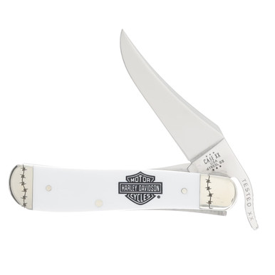 Case XX Harley-Davidson White Synthetic RussLock Folding Knife
