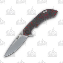 Olamic Wayfarer 247 Folding Knife T-070P Purist Lava Flow Fat Carbon (Light Blast)