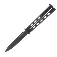 Benchmade 99 Necron Balisong 4.5in Plain Jade G 10 Gold TiCN
