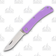 Bear &amp; Son Purple Aluminum Small Locking Farmhand Folding Knife